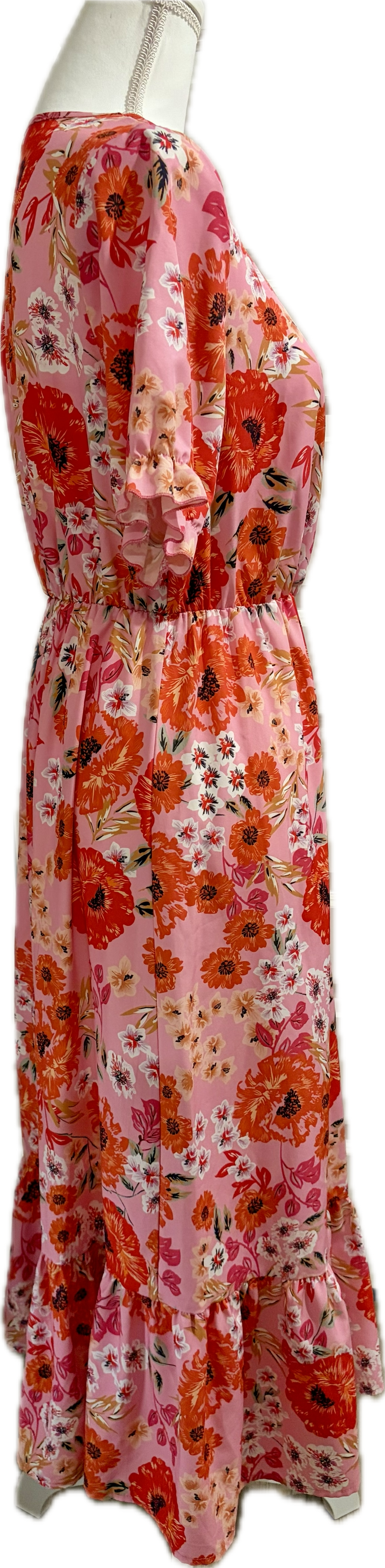 Floral Pink Prairie Dress