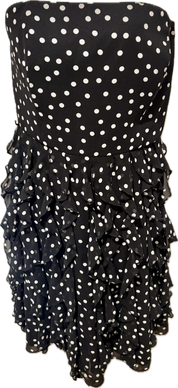 White House Black Market Strapless Ruffle Dress