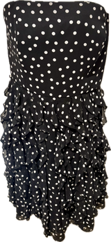 White House Black Market Strapless Ruffle Dress
