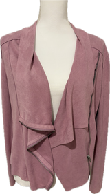 Ultra Suede Zip Front Jacket