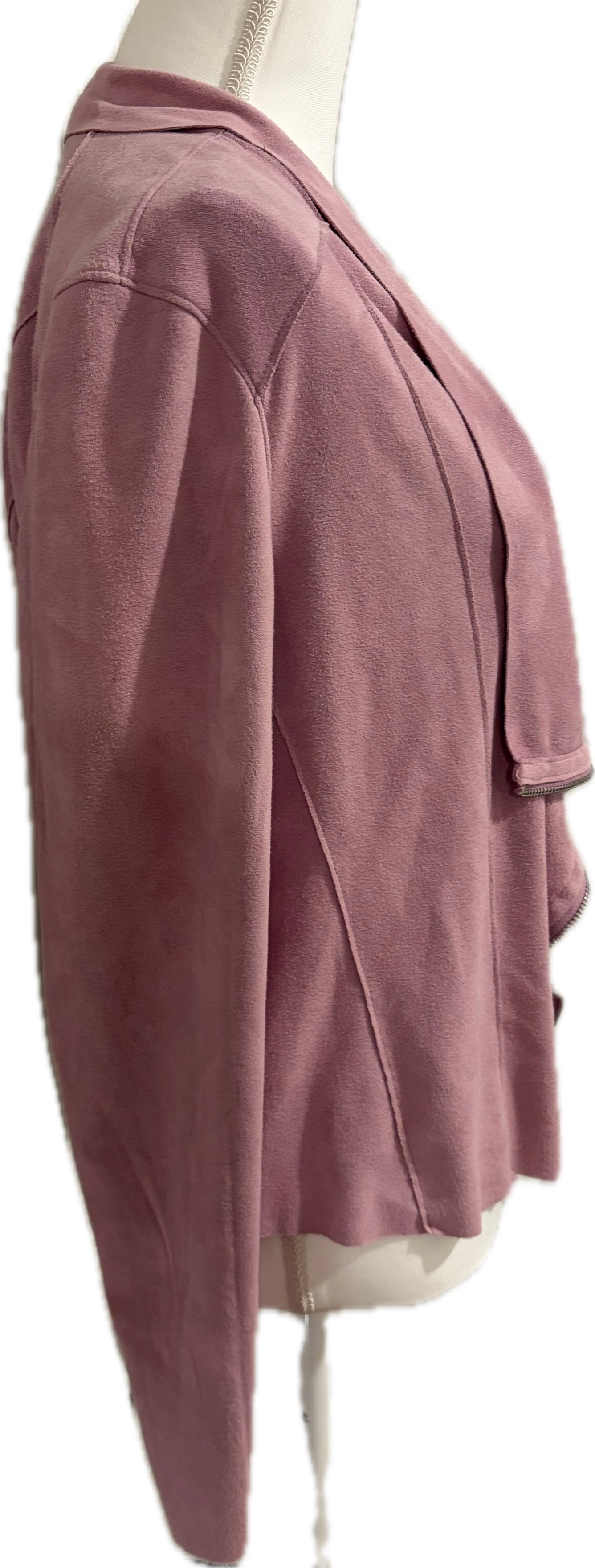 Ultra Suede Zip Front Jacket