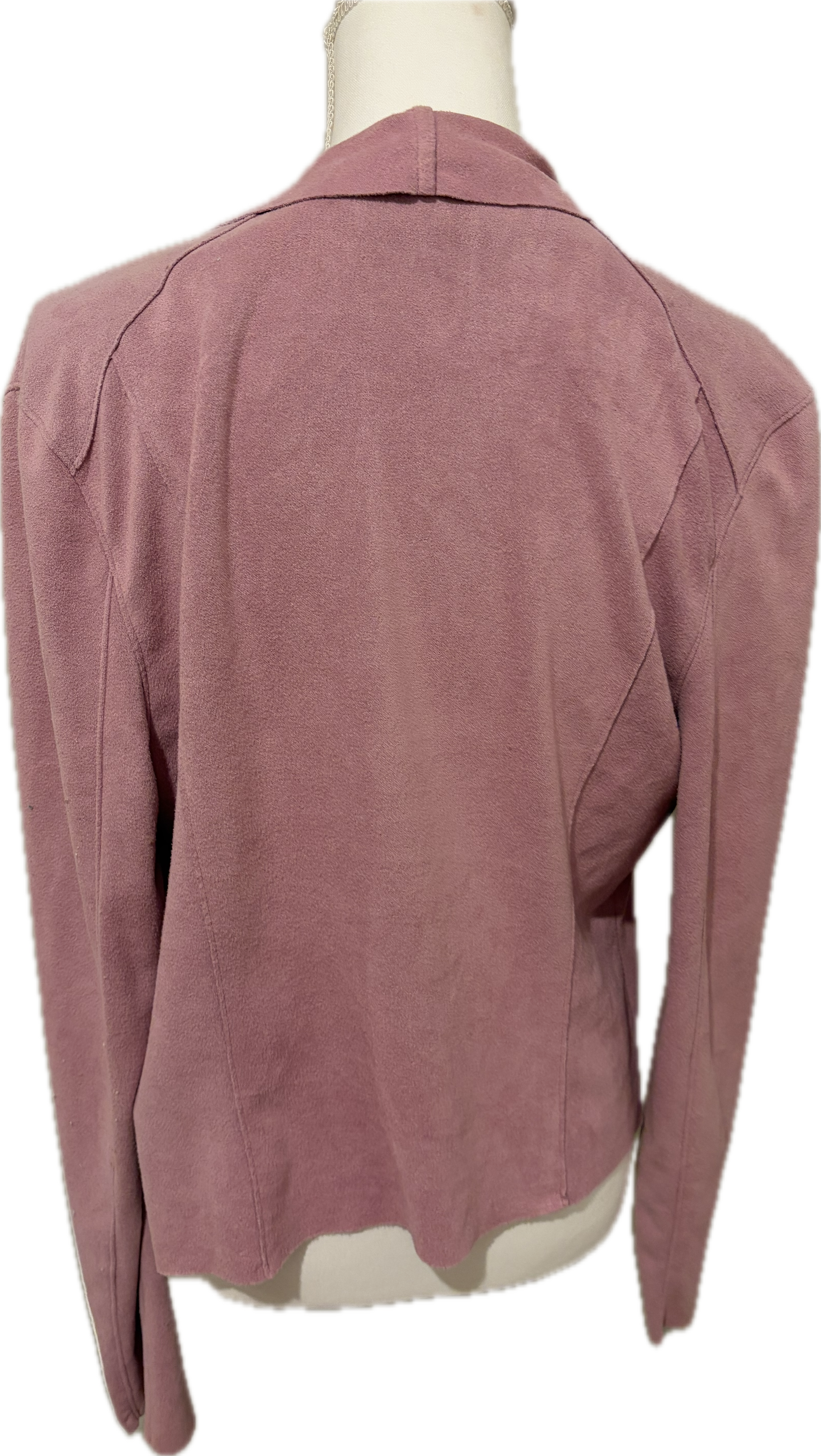 Ultra Suede Zip Front Jacket