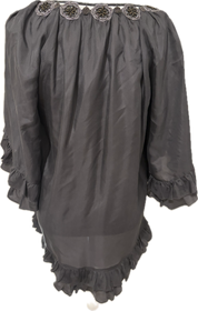Rebecca Taylor Embroidered Flutter Blouse