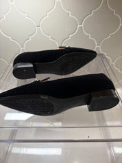 Adrienne Vittadini Velour Rhinestone Flats