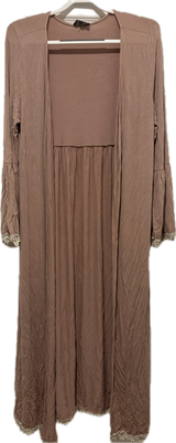 Embroidered Trim Robe