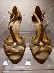 Gianni Bini Platform Glitter Jeweled Sandals