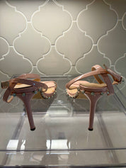 Lulus Pink Patent Rhinestone Sandals