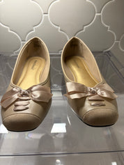 Satin Tie Ballet Flats