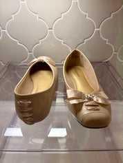 Satin Tie Ballet Flats