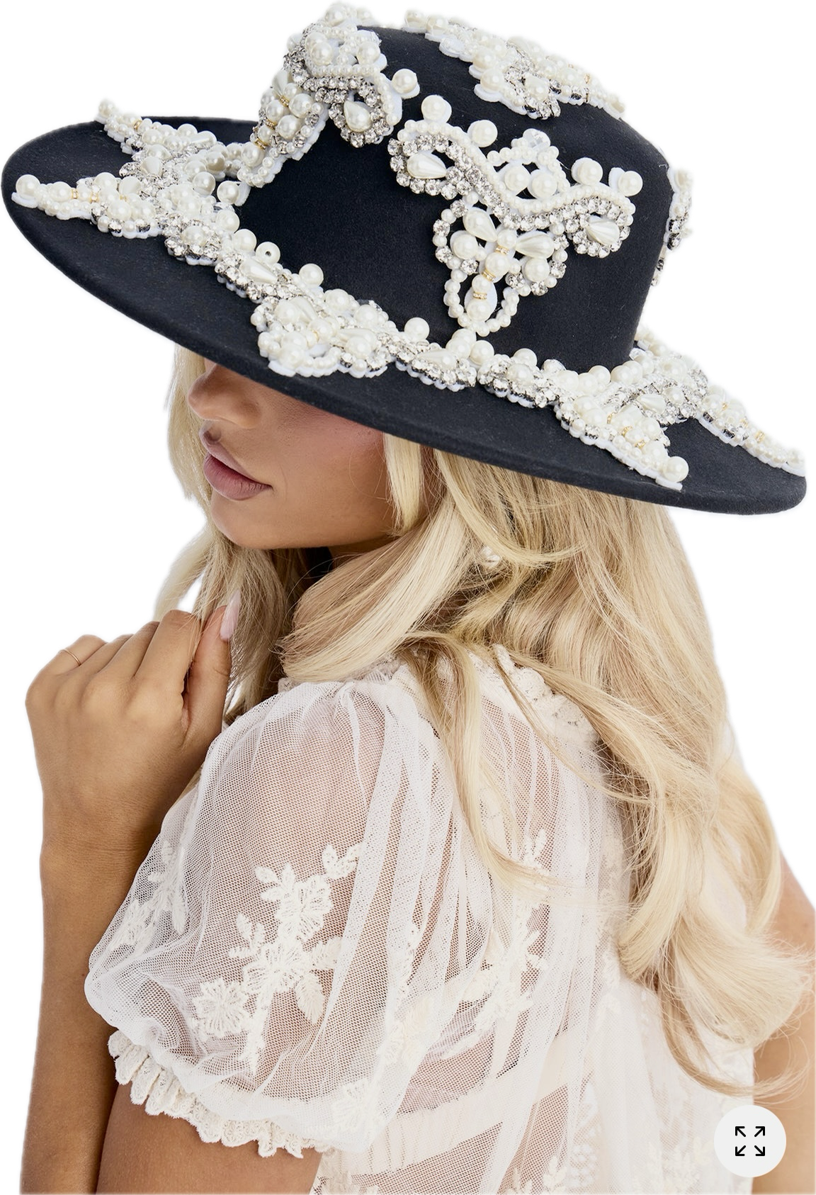 Embroidered Fedora Hat