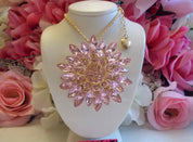 Betsey Johnson Rhinestone Pendant Necklace