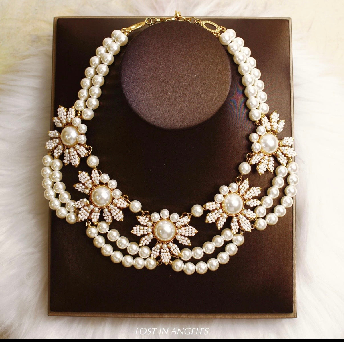 Triple Strand Rhinestone Choker Necklace