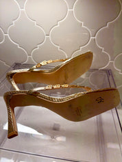 Metallic Medallion Sandals