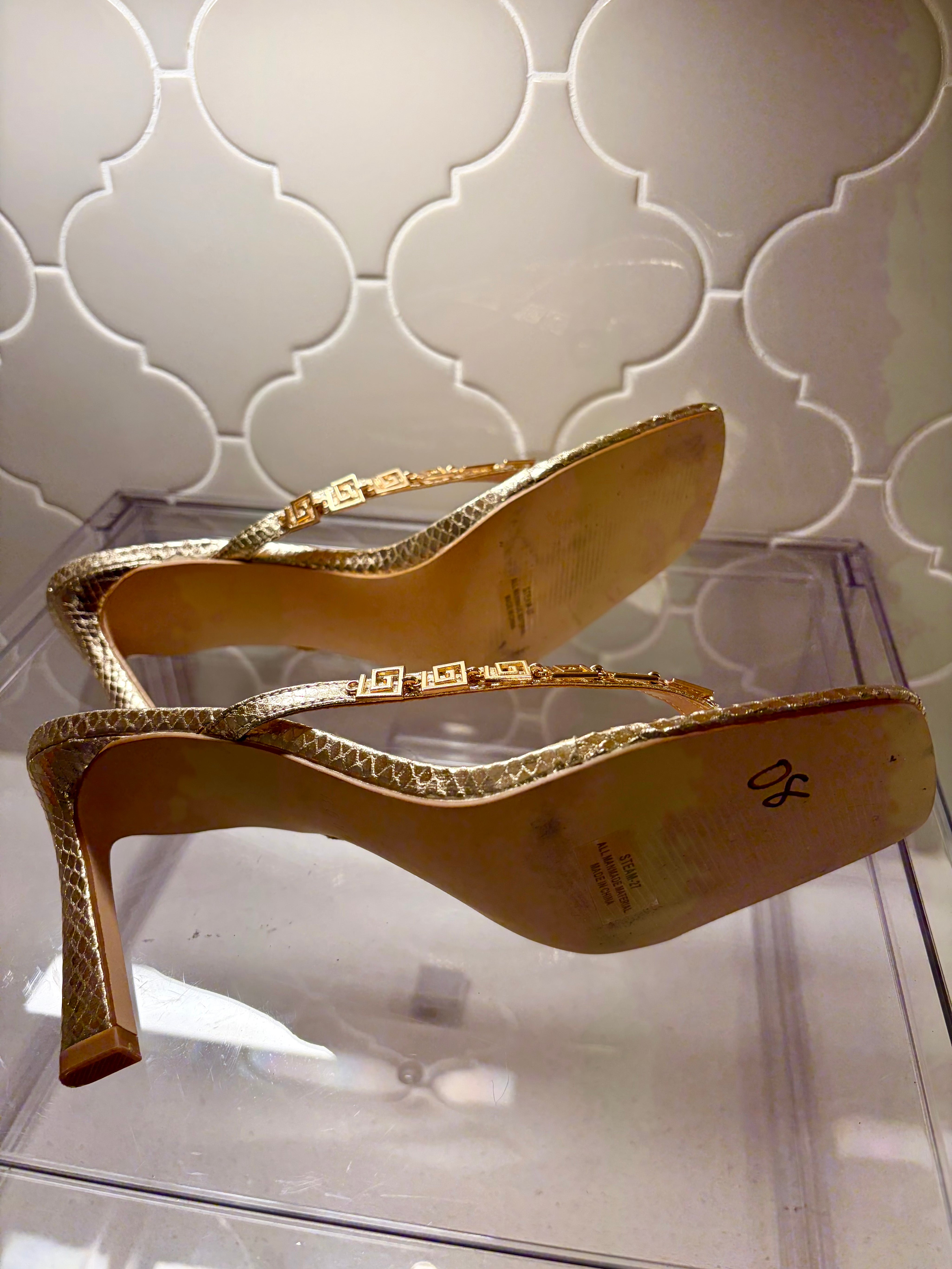 Metallic Medallion Sandals