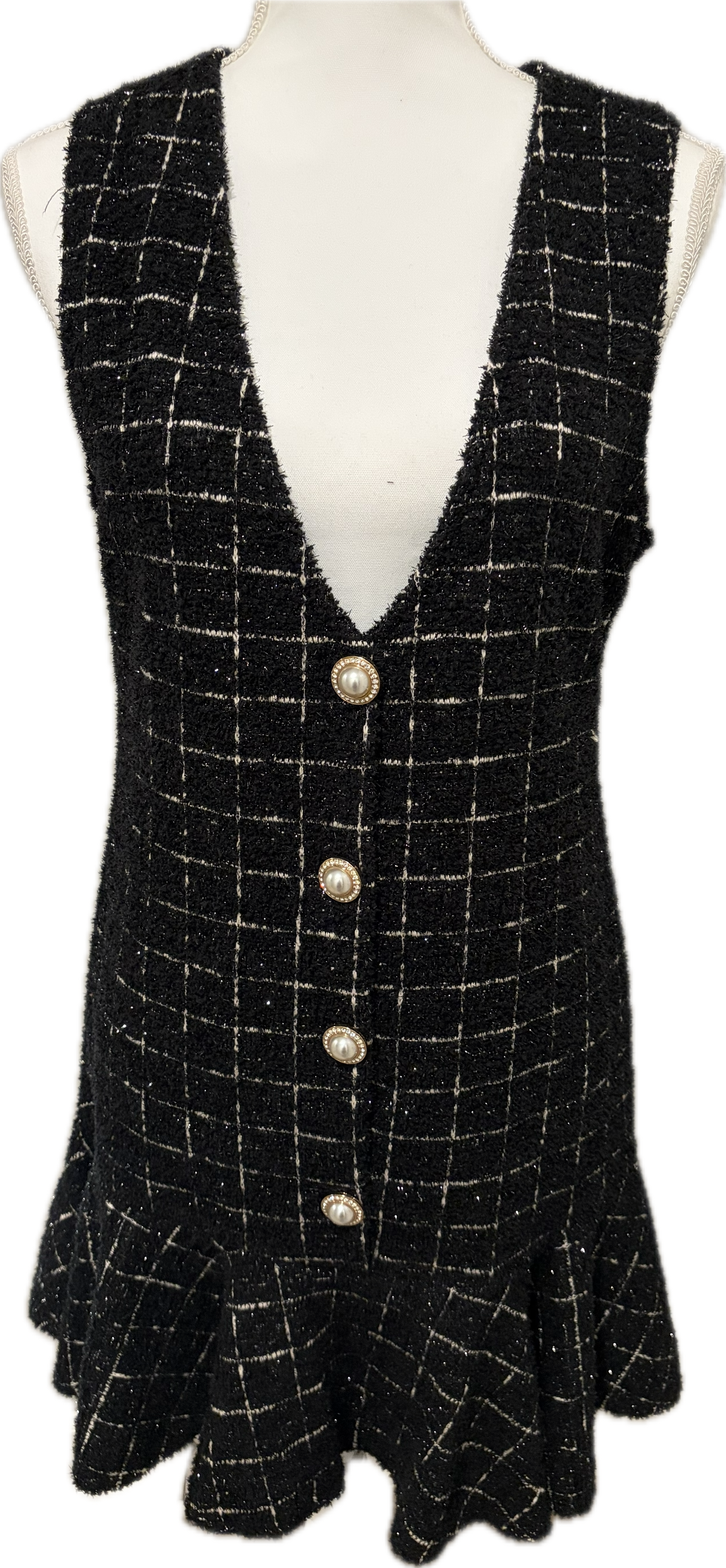 Tweed Gold Lurex  Dress