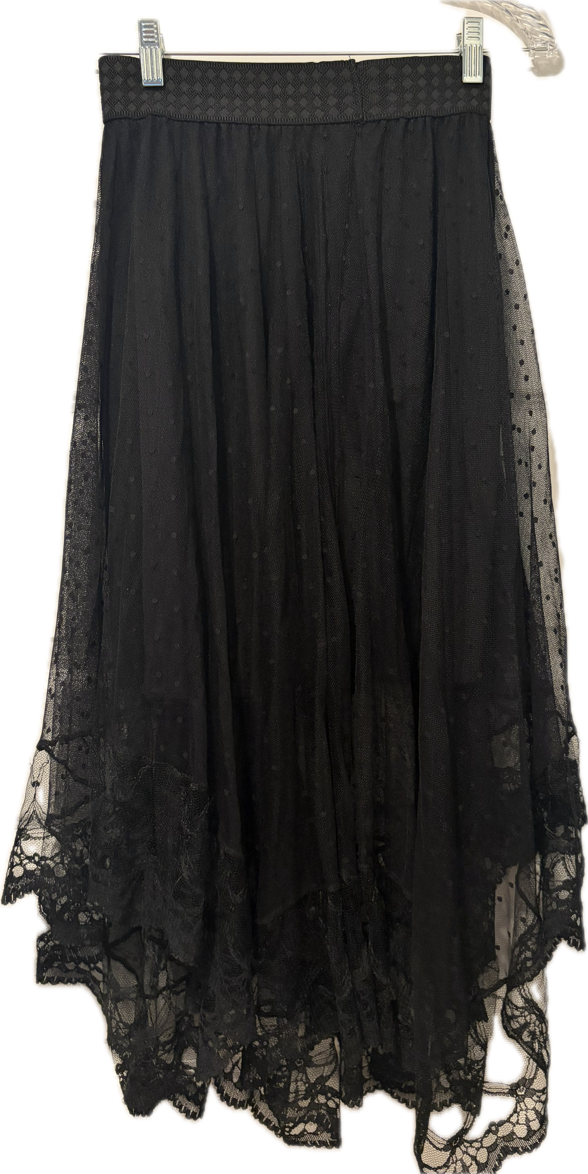 Mesh Handkerchief Skirt