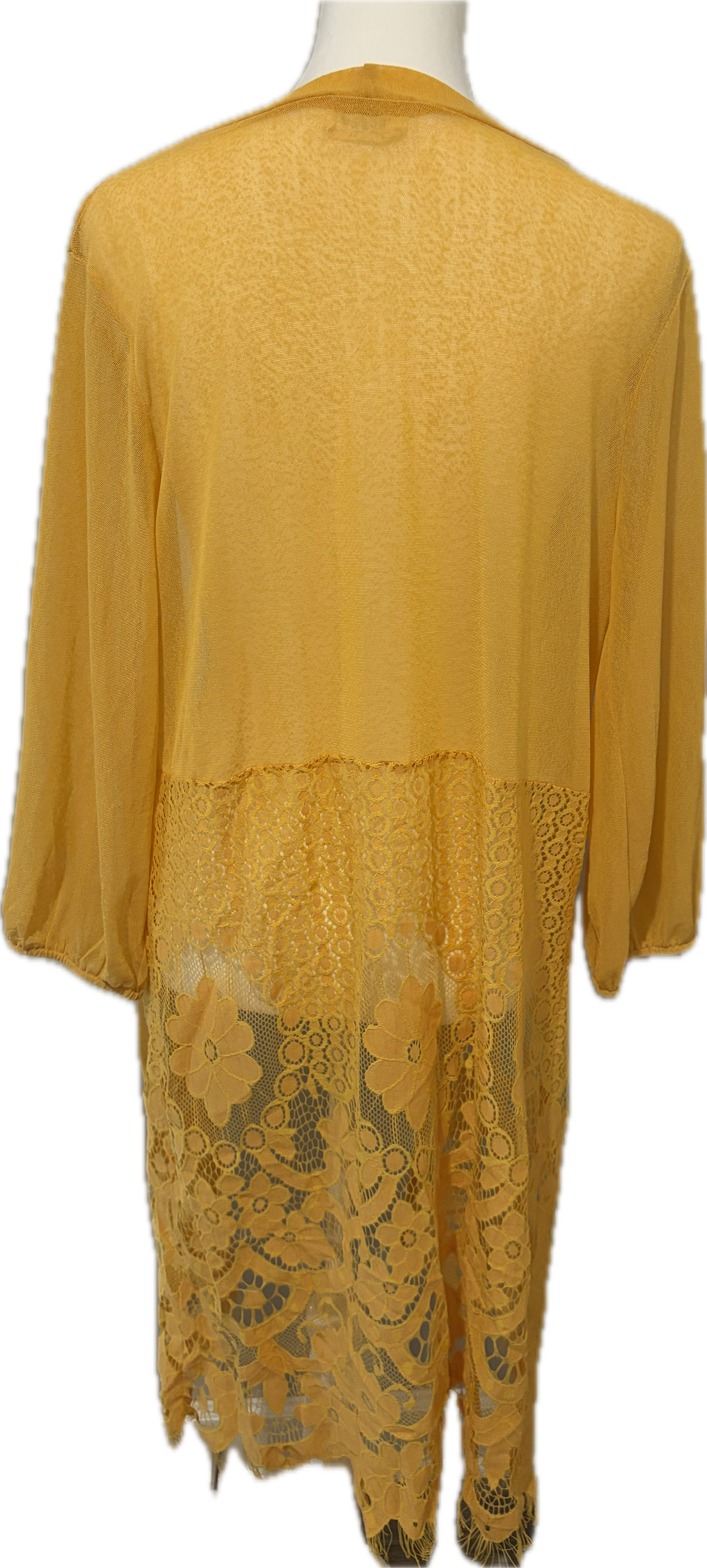 Yellow Lace Cardigan