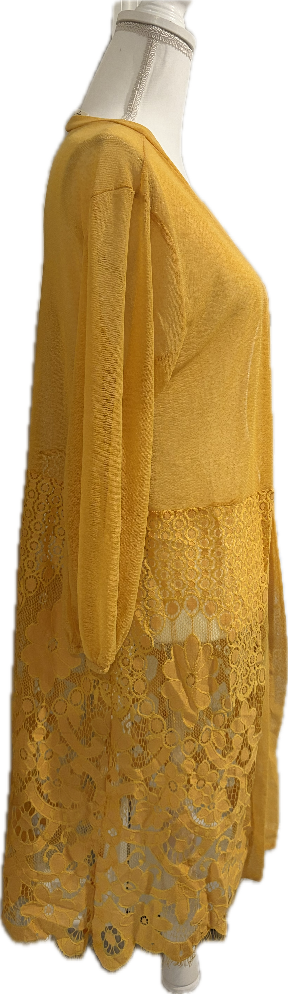 Yellow Lace Cardigan