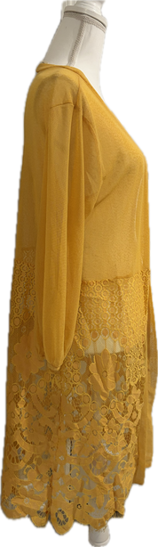 Yellow Lace Cardigan