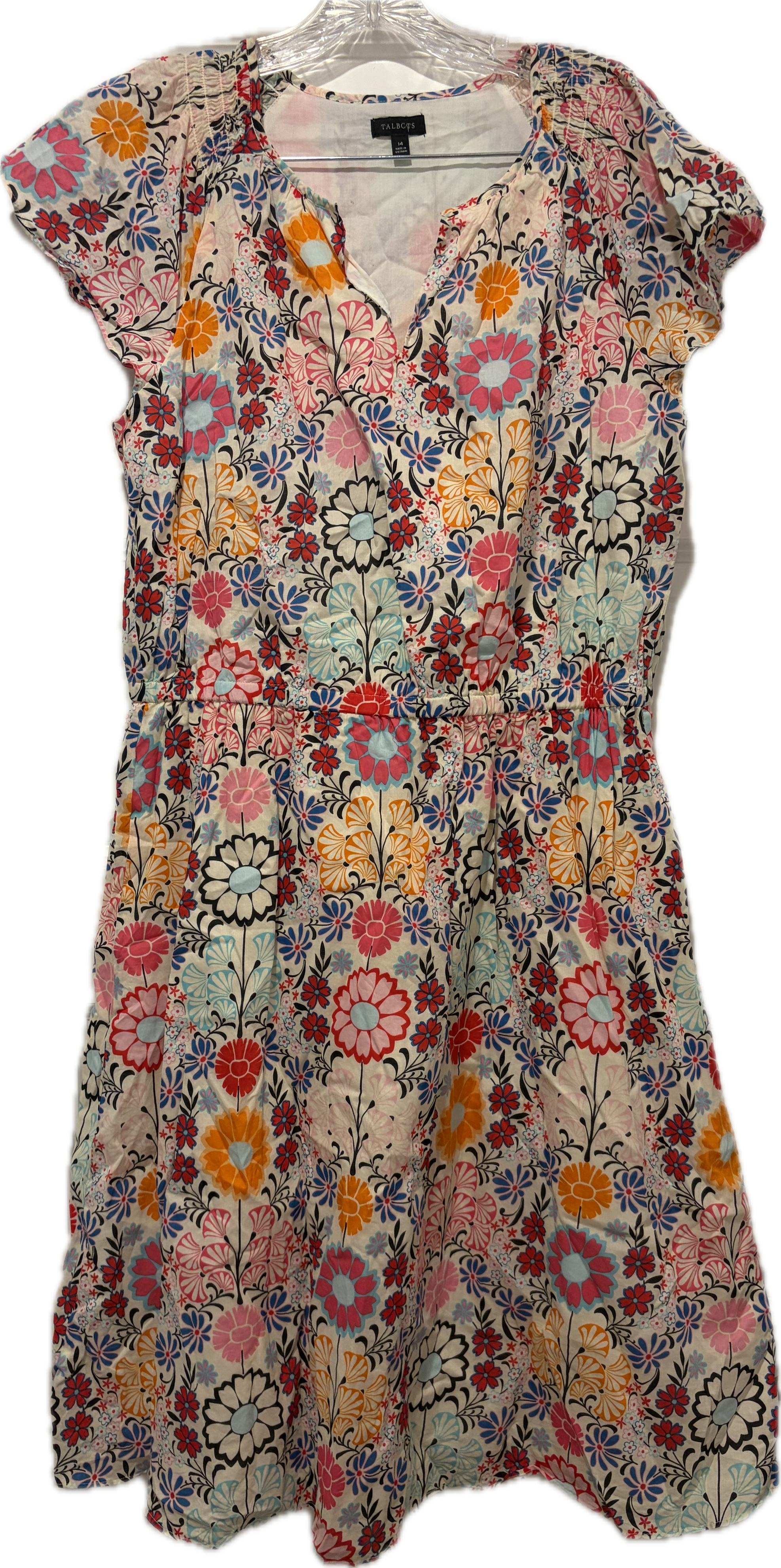 Talbots Floral Bloom Curve Dress
