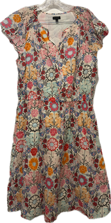 Talbots Floral Bloom Curve Dress