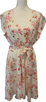 High Low Floral Wrap Dress
