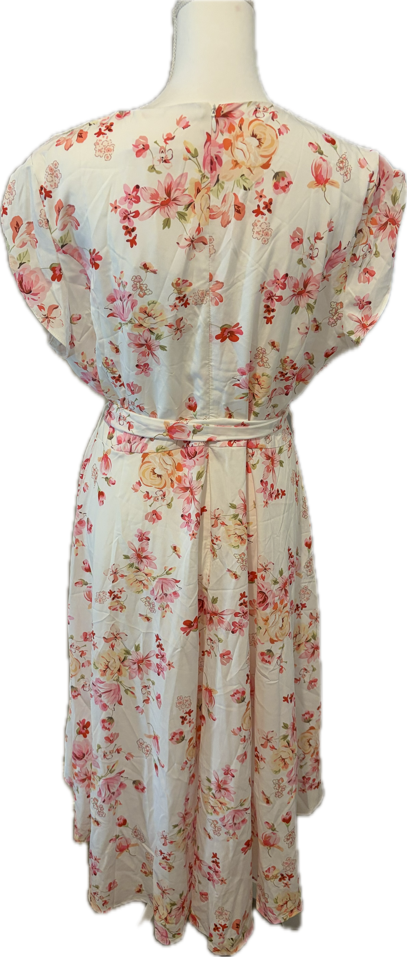 High Low Floral Wrap Dress