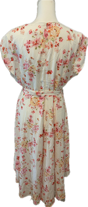 High Low Floral Wrap Dress