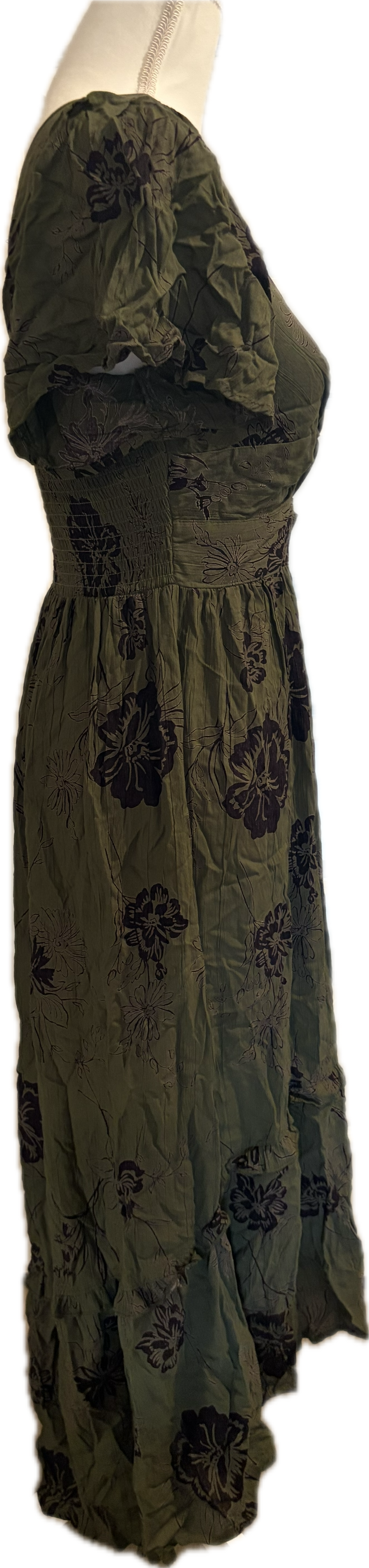 Angie Boho Print Green Dress