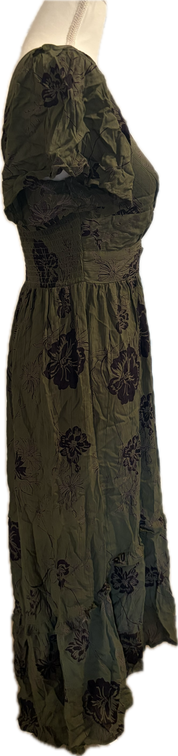 Angie Boho Print Green Dress