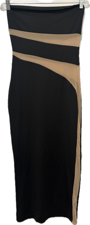 Strapless Sport Mesh Insert Dress