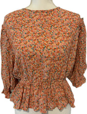 Faithful the Brand Floral Ruffle Blouse