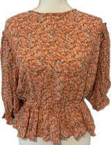 Faithful the Brand Floral Ruffle Blouse