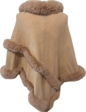 Pink Faux Fur Cape