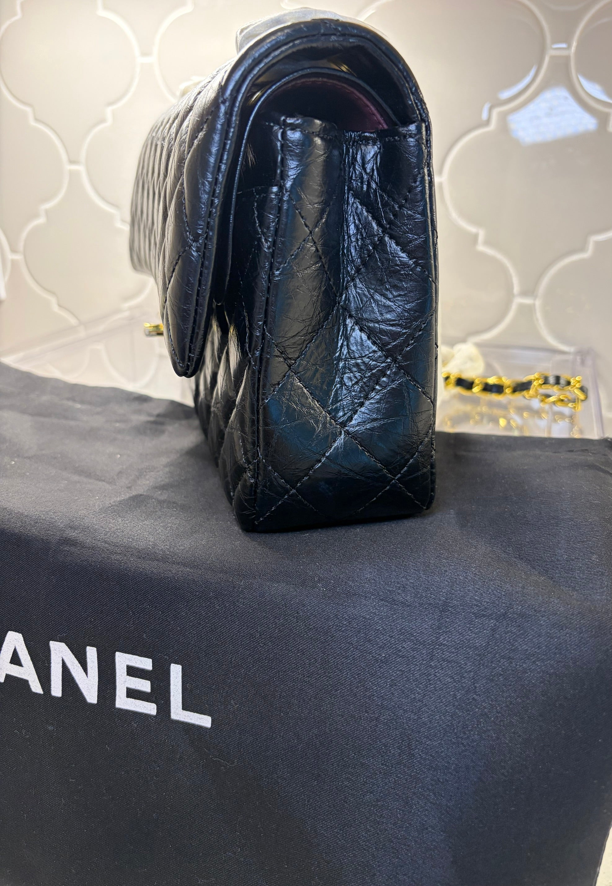Chanel Quilted Lambskin Flap Handbag
