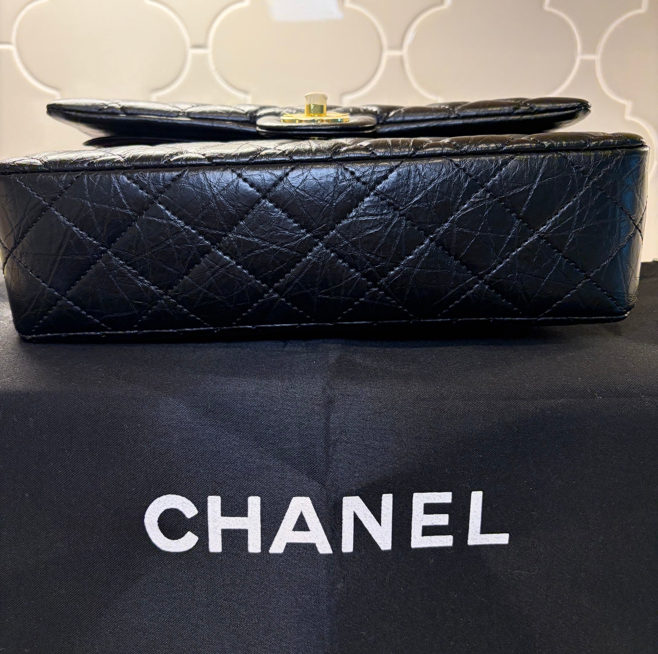 Chanel Quilted Lambskin Flap Handbag