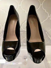 Hollywood Peep Toe Patent Platforms