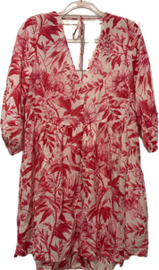 H&M Large Print Floral Mini Dress