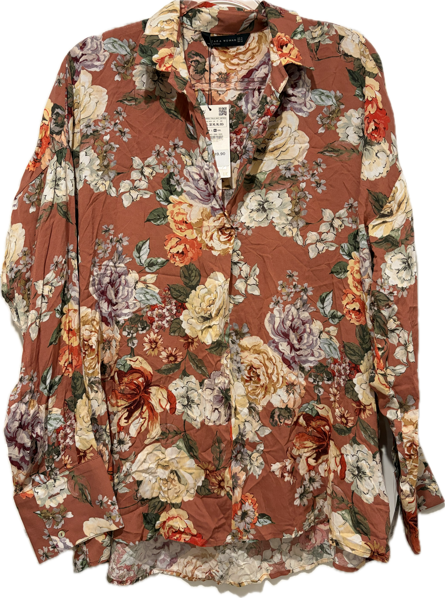 Zara Woman Floral Blouse