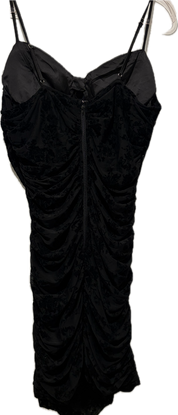 Zenobia Burnout Velvet Plus Curve Shirred Dress