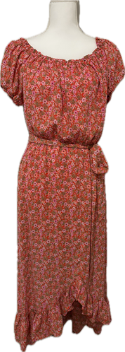 Bar III Floral Print High Low Dress