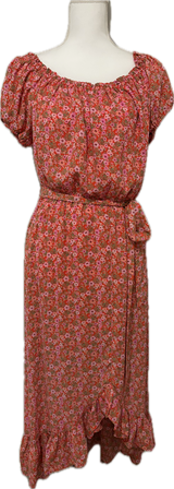 Bar III Floral Print High Low Dress