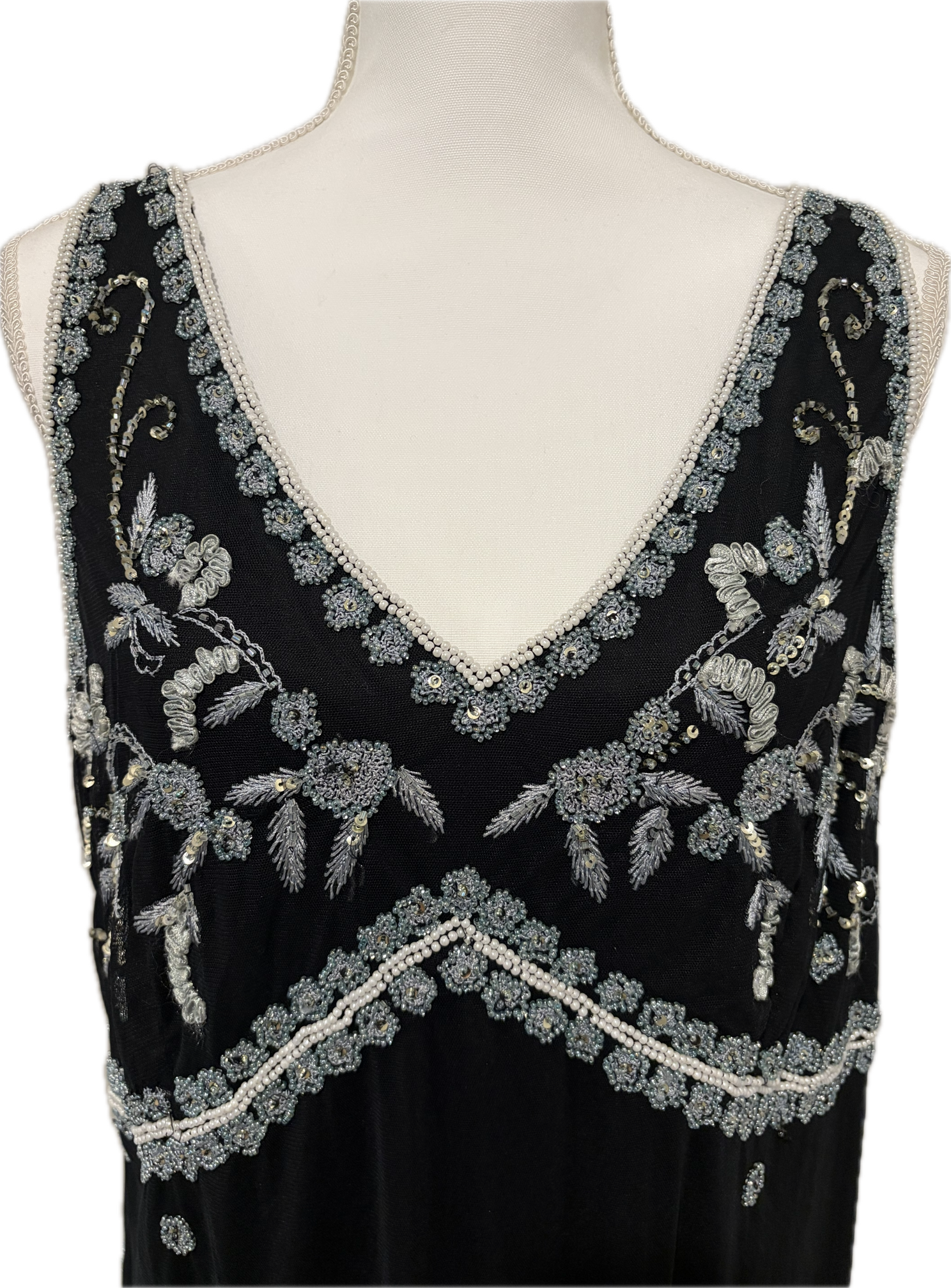Beaded & Embroidered Plus Curve Dress