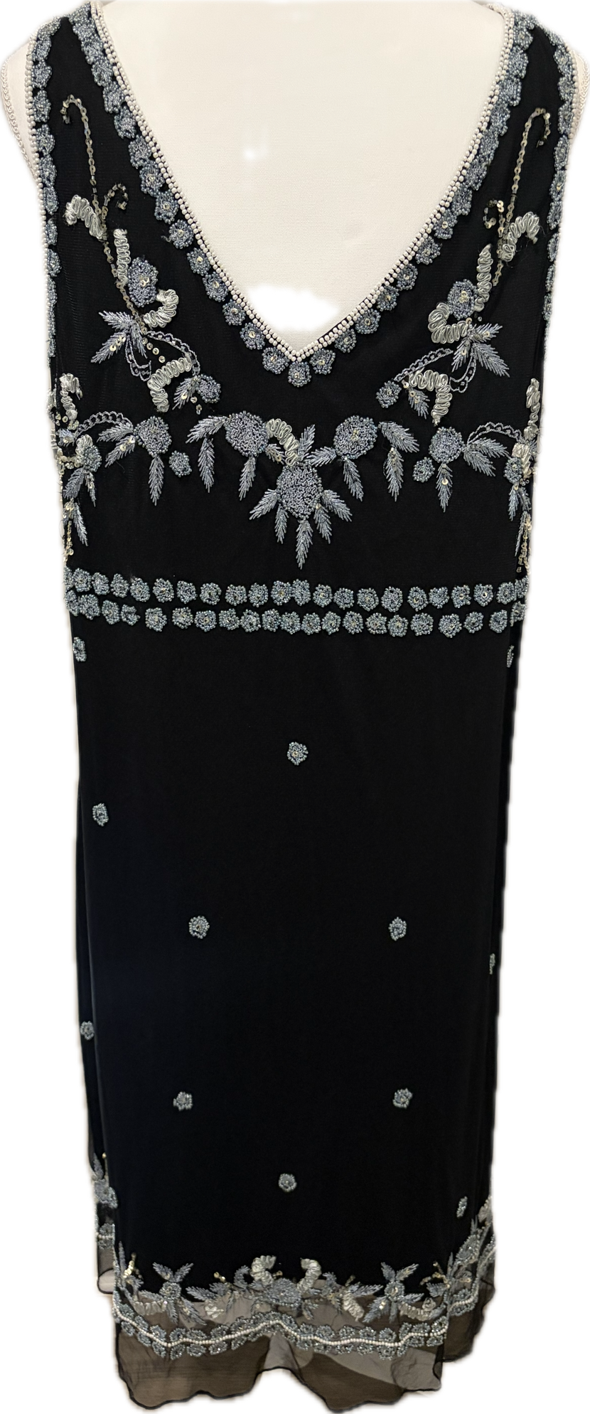 Beaded & Embroidered Plus Curve Dress