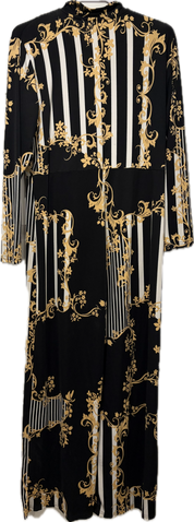Baroque Black & Gold Stretch Jumpsuit