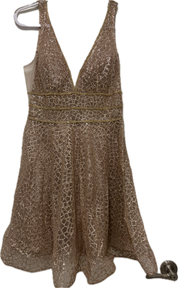 Hollywood Glam Net Sequin Rhinestone Dress