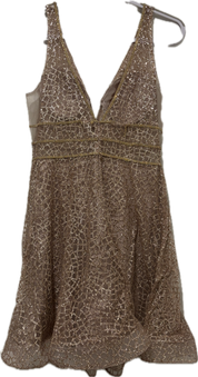 Hollywood Glam Net Sequin Rhinestone Dress