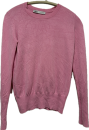 Zara Pink Crew Neck Sweater
