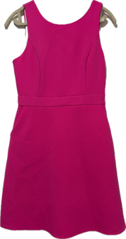 Hot Pink Back Zip Sheath Dress