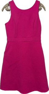 Hot Pink Back Zip Sheath Dress